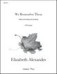 We Remember Them SATB choral sheet music cover